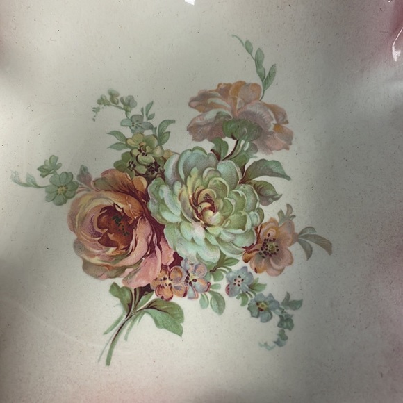 VTG Pink Floral Dish - Picture 3 of 4
